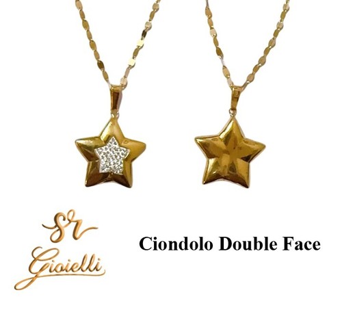 Collana specchiata oro - collana,