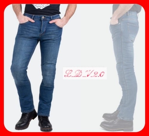 Jeans pantaloni uomo moto - pantaloni,