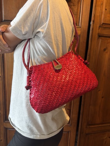 Borsa rossa tracolla - rossa, a