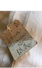 Antica Tela Tessuto  Lino mt. 9,40x1,10 lenzuolo tenda tovaglia Federa Cuscino 