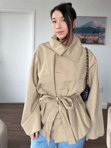 Zara short trench with belt - zara,