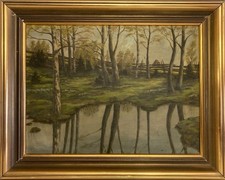 Dipinto ad olio Alberi