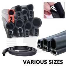 Guarnizione bordo gomma alettato auto profilo U furgone barca camion porta cofano al metro