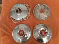 Fiat 600D Multipla Giannini 500/750/850/1100 Abarth set 4 copri ruote Spaiate SG