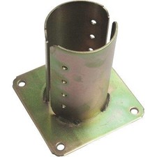 SUPPORTO GAZEBO TONDO A PAVIMENTO 957 - ZINCATO GIALLO S.MM 4,0 MM 120