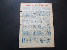 TOPOLINO GIORNALE ORIGINALE N. 109 EDIZIONE NERBINI DEL 1935 SOLO INTERNO !!!