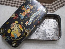 Scatola latta Perugina caramelle anni 60 fiori frutta e ballerine