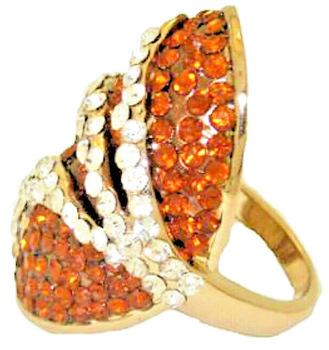 Anello fumè topazio grande - anello,