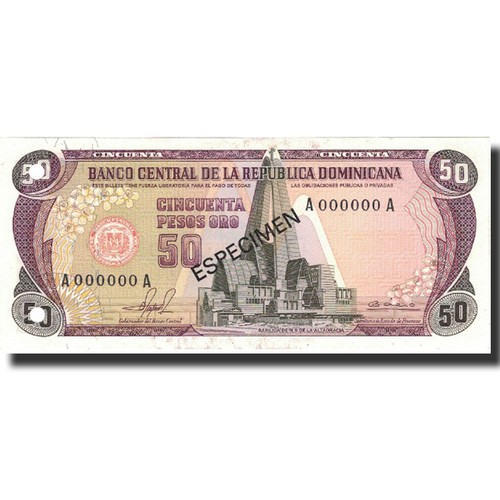 Billet dominican republic 50 - billet,, republic,