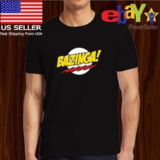T-shirt uomo nuova Hot Tee serie Bazinga logo taglia americana S-5XL