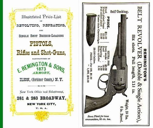 Remington 1873 listino prezzi
