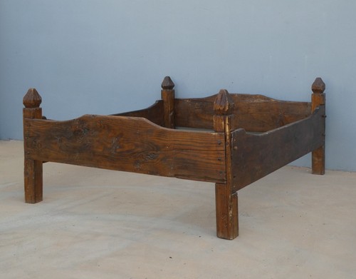 Letto matrimoniale rustico - , in