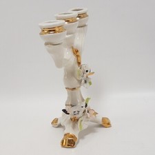 Candelabro in ceramica Capodimonte - 15cm