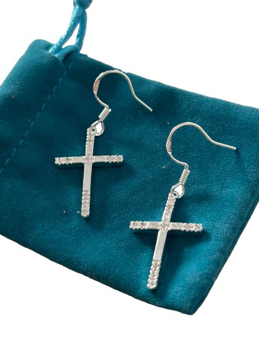 Orecchini argento 925 croci - 925,