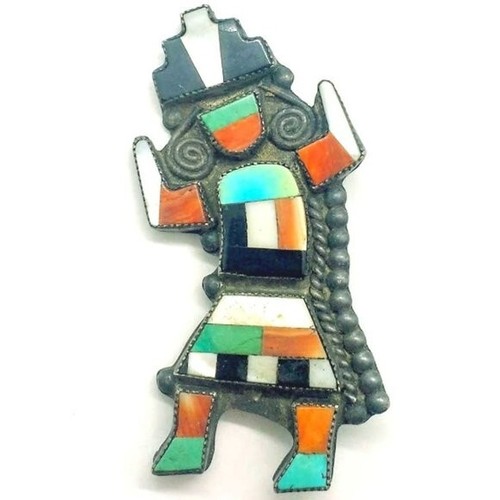 Spilla vintage zuni nativi - spilla,