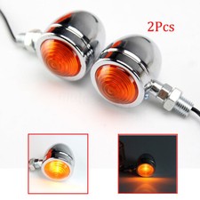 2X 12V Chrome Motorcycle Turn