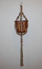 PORTA FIORI SOSPESI IN CORDA NATURALE YUTA  ALTEZZA 115 CM