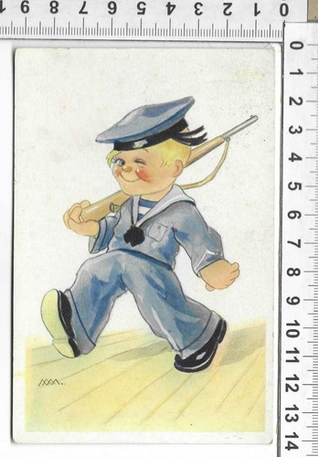 Cartolina bambino marinareto - bambino,