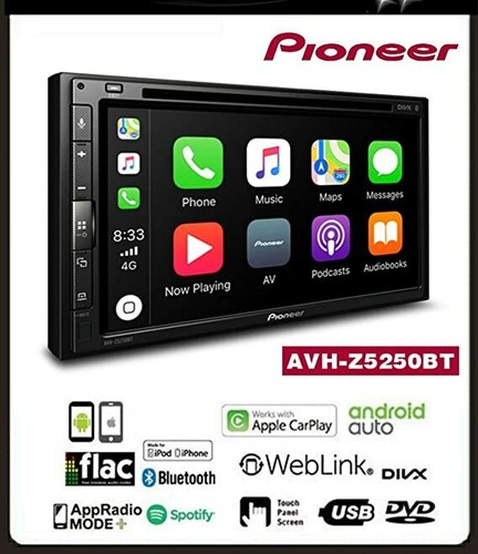 Pioneer multimedia dvd - pioneer, 6.8"