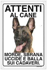 MALINOIS mod 2 Attenti al cane morde sbrana uccide e balla sui cadaveri 15x20