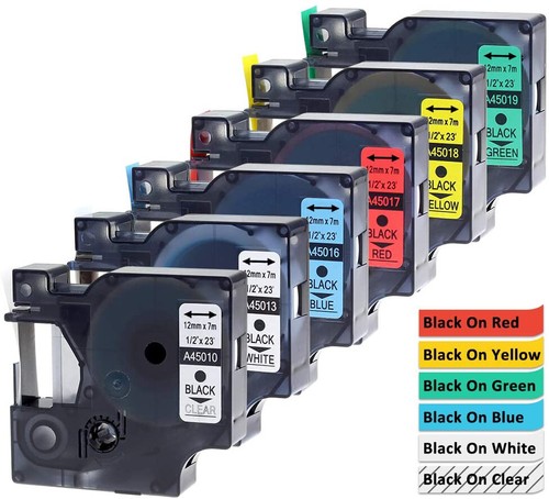 Nastro compatibile dymo 6mm - nastro,