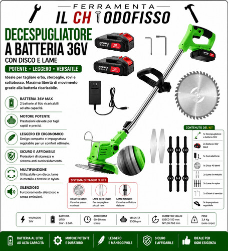 Decespugliatore batteria 24v - decespugliatore, a
