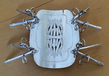 Set 4 pinze e vassoio con