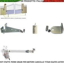 Staffe Fissaggio Motore Cancello Complete Titan Aster Mover Gates Linear Aster