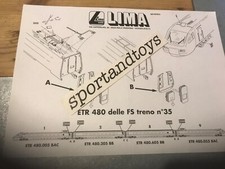 LIMA HO ISTRUZIONI FOTOCOPIA ART. L819701i FS ETR 480 n.35 facciata unica