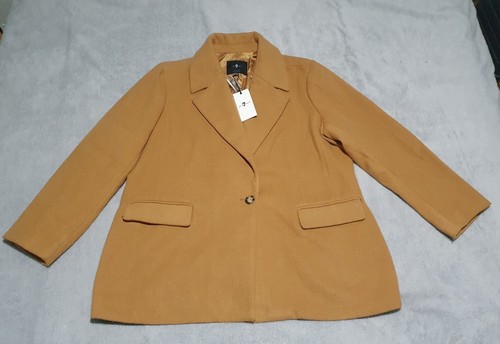 Giacca cappotto lungo cammello