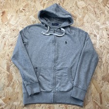 Polo Ralph Lauren grigia con cappuccio e zip M