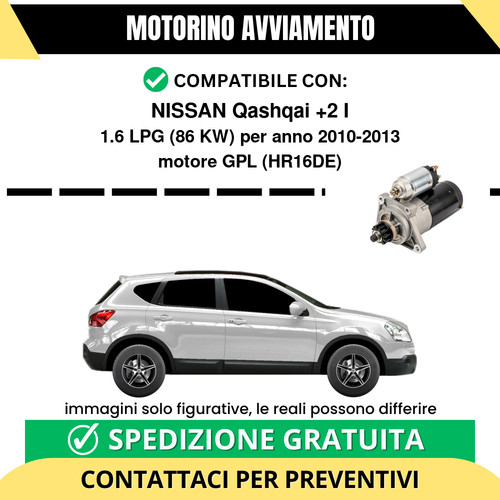 Motorino avviamento nissan - avviamento,