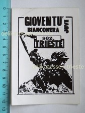 ULTRAS JUVENTUS Gioventù Bianconera TRIESTE JUVE ADESIVO STICKER VINTAGE *