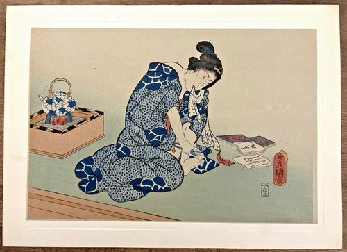 Estampe sur bois - bois, japonaise