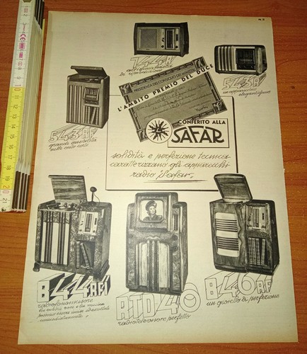 Pubblicità safar apparecchi - pubblicità,,