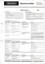 Manuale di servizio - Manuale di servizio per Grundig Satellite 210,Transistor 6001 