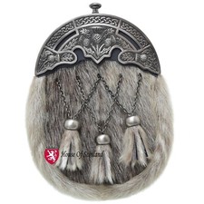 Abito completo kilt scozzese Sporran con cantone cardo celtico antica cintura catena