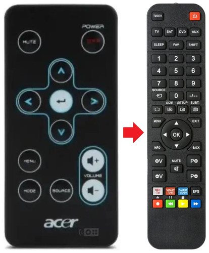 Telecomando adatto per acer - telecomando,
