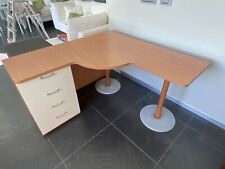 Scrivania angolare con cassettiera a 4 cassetti