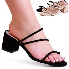 Sandali In Velluto Da Donna Con Anello Per Dito