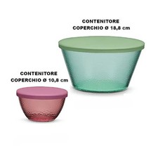 2 X Contenitore in vetro con