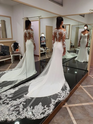 Vestito sposa velo della - e,