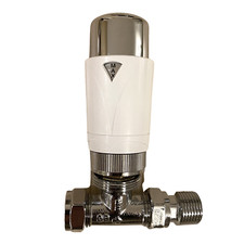 Valvole radiatore termostatico 15 mm dritto TRV moderno cromato design valvola ruota