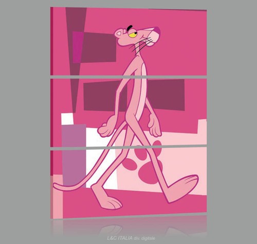 Pantera rosa quadri - rosa, moderni