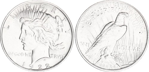 Usa dollaro argento - argento, 1922