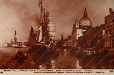 VENEZIA Riva San Giovanni G. ROULLET Salon de Paris Arte Cartolina