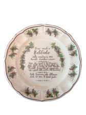 Piatto vintage 1980 vino Nebbiolo