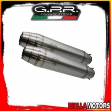 TERMINALI DI SCARICO GPR Moto Guzzi V 50 1977/1987 1977-1987 500 OMOLOGATO Deept