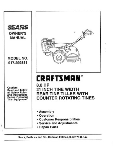 Manuale uso sears - manuale,