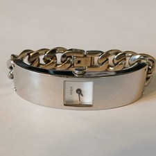 Orologio Guess Donna Bracciale Catena Tono Argento Japan Movt G75385L Cinturino 5 1/4"